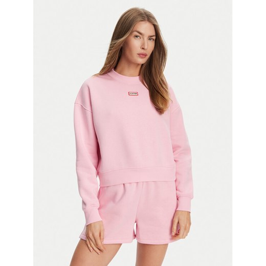 Hunter Bluza Tina HARW0042242 Różowy Cropped Fit ze sklepu MODIVO w kategorii Bluzy damskie - zdjęcie 182728442