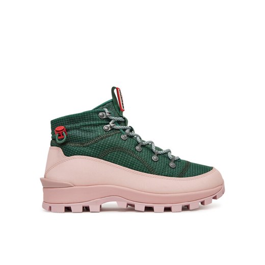 Hunter Trapery Womens Travel Explorer Boot WFS2336REN Zielony ze sklepu MODIVO w kategorii Workery damskie - zdjęcie 182728482
