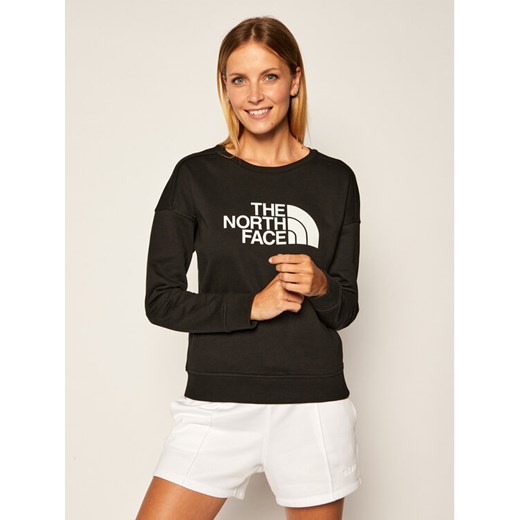 The North Face Bluza Drew Peak Crew NF0A3S4G Czarny Regular Fit ze sklepu MODIVO w kategorii Bluzy damskie - zdjęcie 182728512