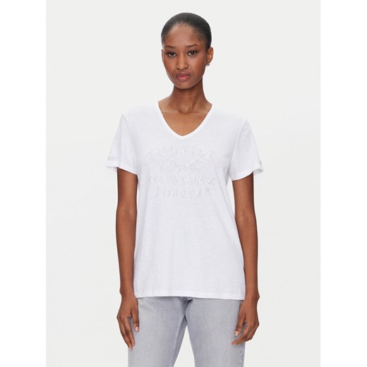 Olsen T-Shirt 11105057 Biały Regular Fit ze sklepu MODIVO w kategorii Bluzki damskie - zdjęcie 182728530