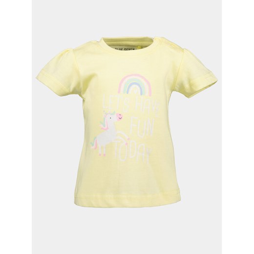 Blue Seven T-Shirt 901132 X Żółty Regular Fit ze sklepu MODIVO w kategorii Koszulki niemowlęce - zdjęcie 182728644