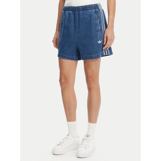 adidas Szorty jeansowe adicolor Denim Firebird JD2562 Niebieski Loose Fit XS MODIVO
