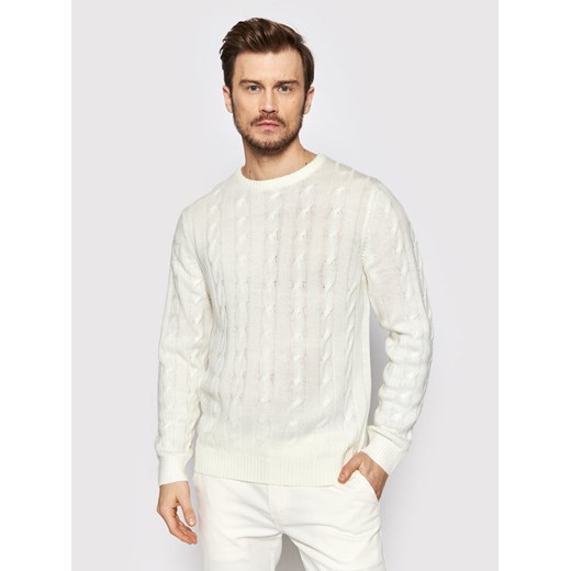 Brave Soul Sweter MK-181MAOC Beżowy Regular Fit ze sklepu MODIVO w kategorii Swetry męskie - zdjęcie 182728722
