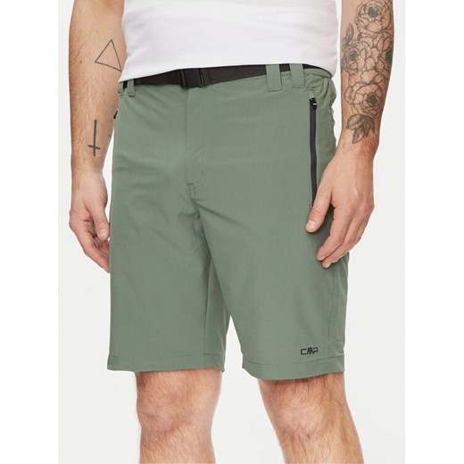 CMP Szorty sportowe 3T51847 Zielony Regular Fit 48 MODIVO