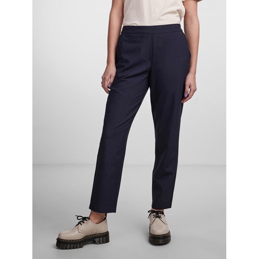 Pieces Chinosy 17138427 Granatowy Regular Fit ze sklepu MODIVO w kategorii Spodnie damskie - zdjęcie 182728851