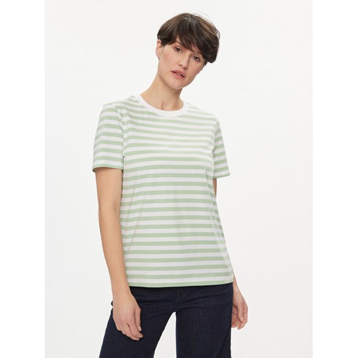 Pieces T-Shirt Ria 17146339 Zielony Regular Fit ze sklepu MODIVO w kategorii Bluzki damskie - zdjęcie 182728904