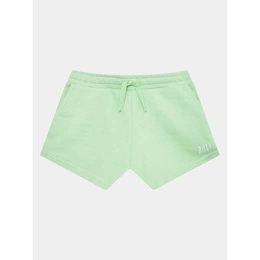 Roxy Szorty sportowe Happiness ERGFB03290 Zielony Regular Fit ze sklepu MODIVO w kategorii Spodenki chłopięce - zdjęcie 182729120