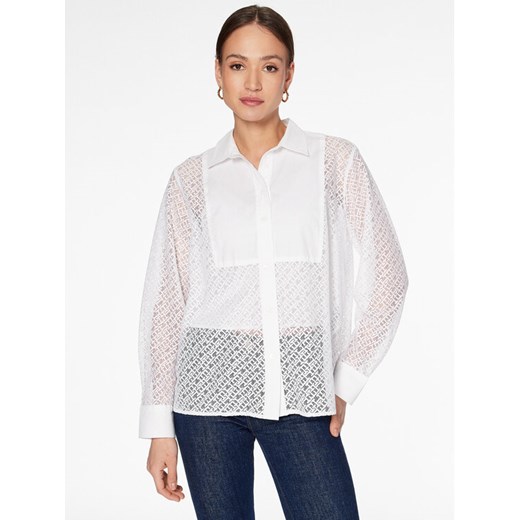 Tommy Hilfiger Koszula WW0WW38527 Biały Relaxed Fit ze sklepu MODIVO w kategorii Koszule damskie - zdjęcie 182729182