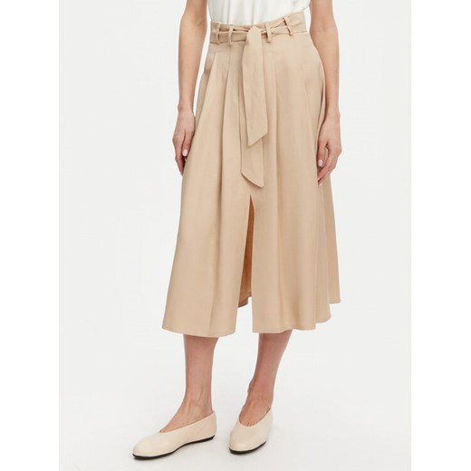 KAOS Spódnica midi RP1CO037 Beżowy Regular Fit ze sklepu MODIVO w kategorii Spódnice - zdjęcie 182729221