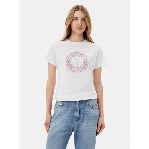 JOOP! T-Shirt 58 252JE58Tolu 30046238 Biały Slim Fit ze sklepu MODIVO w kategorii Bluzki damskie - zdjęcie 182729241