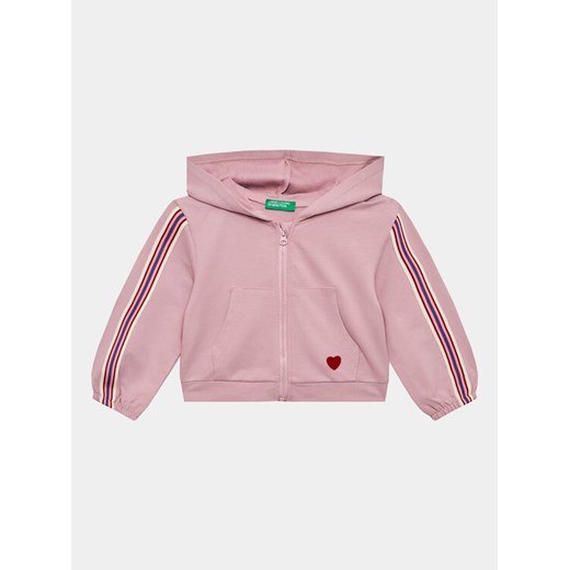 United Colors Of Benetton Bluza 36FPG502D Różowy Regular Fit ze sklepu MODIVO w kategorii Bluzy dziewczęce - zdjęcie 182729351