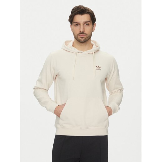 adidas Bluza Trefoil Essentials JD2408 Écru Regular Fit ze sklepu MODIVO w kategorii Bluzy męskie - zdjęcie 182729430