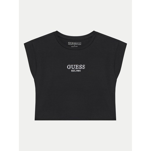Guess T-Shirt J4BI34 J1314 Czarny Boxy Fit ze sklepu MODIVO w kategorii T-shirty chłopięce - zdjęcie 182729492