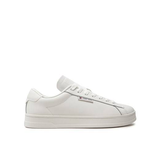 Tommy Jeans Sneakersy Tjm Leather Low Cupsole EM0EM01374 Écru ze sklepu MODIVO w kategorii Trampki męskie - zdjęcie 182729504