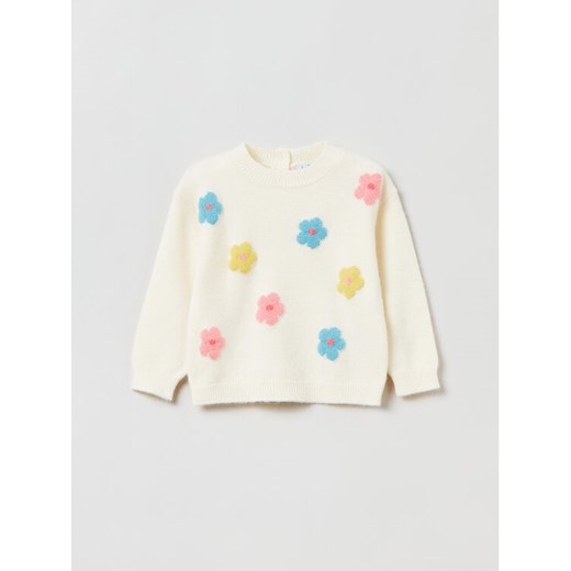 OVS Sweter 1844202 Écru Regular Fit ze sklepu MODIVO w kategorii Swetry dziewczęce - zdjęcie 182729512