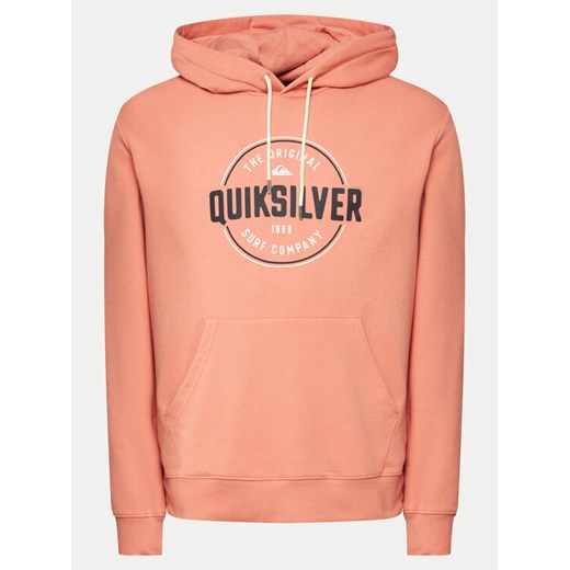 Quiksilver Bluza Circle Up Hoodie EQYSF03151 Pomarańczowy Regular Fit ze sklepu MODIVO w kategorii Bluzy męskie - zdjęcie 182729513