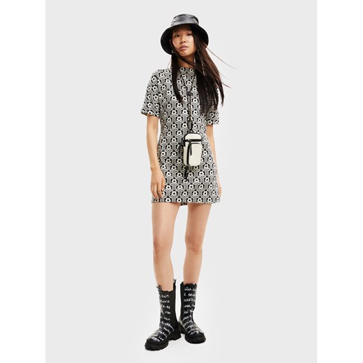 Desigual Sukienka dzianinowa Karen 22WWVK72 Kolorowy Regular Fit ze sklepu MODIVO w kategorii Sukienki - zdjęcie 182729562