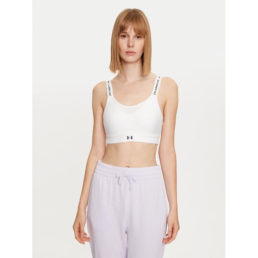 Under Armour Biustonosz sportowy Ua Infinity High Bra 1384112 Biały ze sklepu MODIVO w kategorii Biustonosze - zdjęcie 182729603