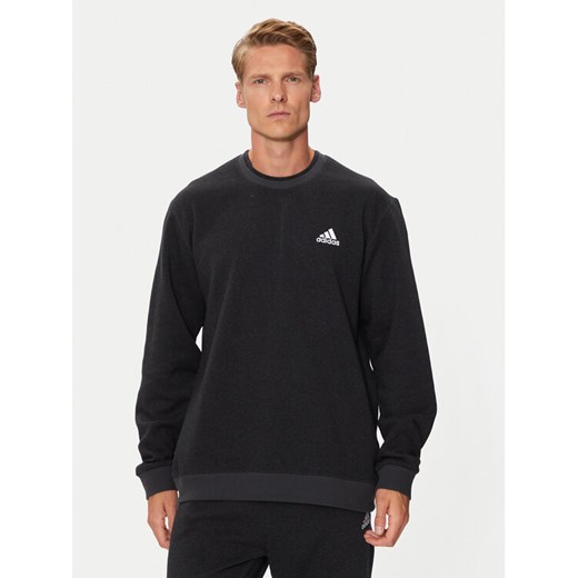 adidas Bluza Seasonal Essentials IX1301 Czarny Regular Fit ze sklepu MODIVO w kategorii Bluzy męskie - zdjęcie 182729614