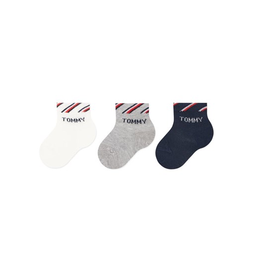 Tommy Hilfiger Zestaw 3 par wysokich skarpet dziecięcych 701220277 Kolorowy ze sklepu MODIVO w kategorii Skarpetki dziecięce - zdjęcie 182729754