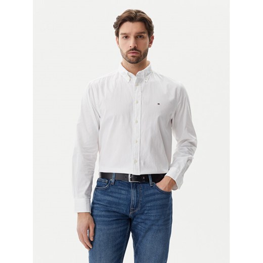 Tommy Hilfiger Koszula Core Flex MW0MW39988 Biały Regular Fit ze sklepu MODIVO w kategorii Koszule męskie - zdjęcie 182729831