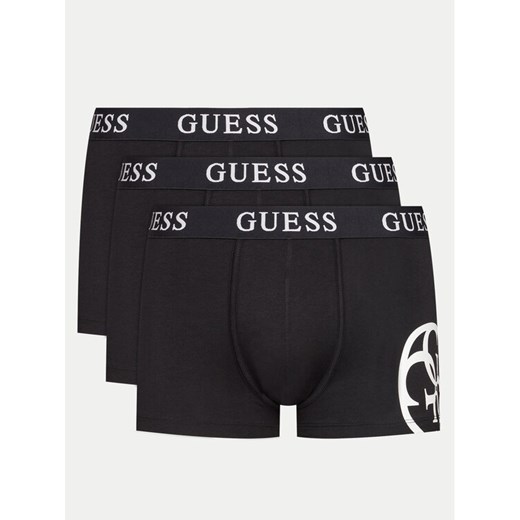 Guess Komplet 3 par bokserek Placed Logo U4RG04 K6YW0 Czarny ze sklepu MODIVO w kategorii Majtki męskie - zdjęcie 182729834