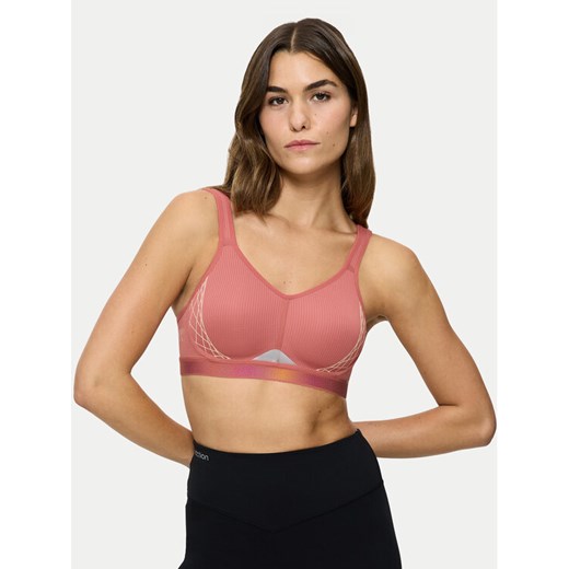 Triumph Biustonosz sportowy Triaction Cardio Flow 10205923 Różowy ze sklepu MODIVO w kategorii Biustonosze - zdjęcie 182729843