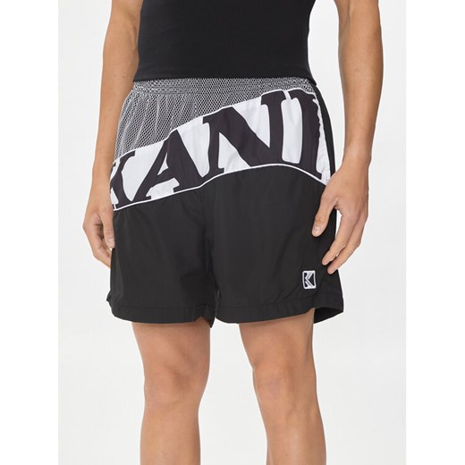 Karl Kani Szorty sportowe Wavy Retro 6013814 Czarny Loose Fit ze sklepu MODIVO w kategorii Spodenki męskie - zdjęcie 182729864