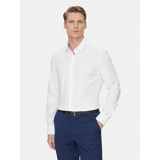 Boss Koszula P-Hank-S-Kent-C1-222 50503554 Biały Slim Fit ze sklepu MODIVO w kategorii Koszule męskie - zdjęcie 182729891