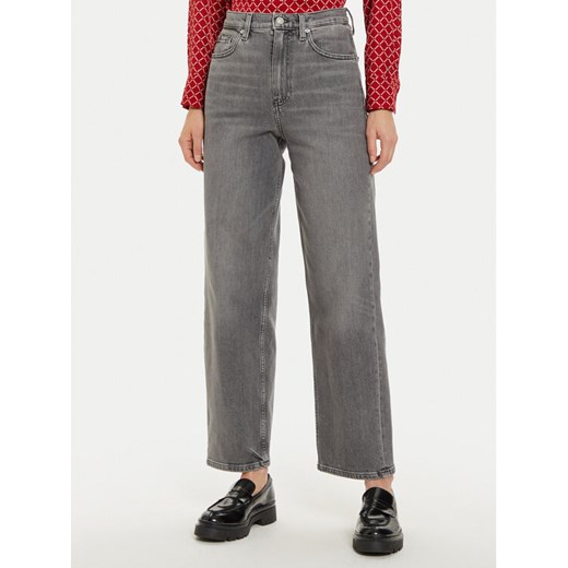 Tommy Hilfiger Jeansy WW0WW42795 Szary Straight Fit ze sklepu MODIVO w kategorii Jeansy damskie - zdjęcie 182729893