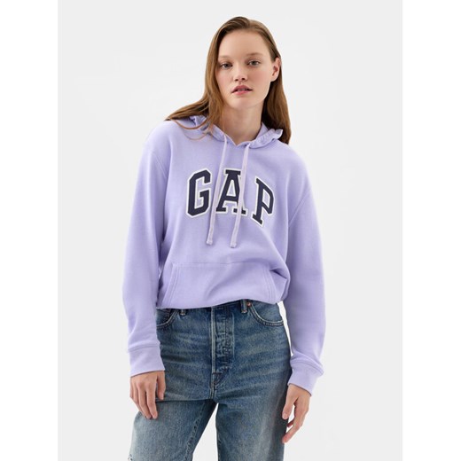 Gap Bluza 870537-03 Fioletowy Regular Fit ze sklepu MODIVO w kategorii Bluzy damskie - zdjęcie 182729901