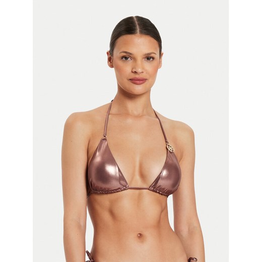 Guess Góra od bikini E4YJ09 KCDG0 Brązowy ze sklepu MODIVO w kategorii Stroje kąpielowe - zdjęcie 182729923