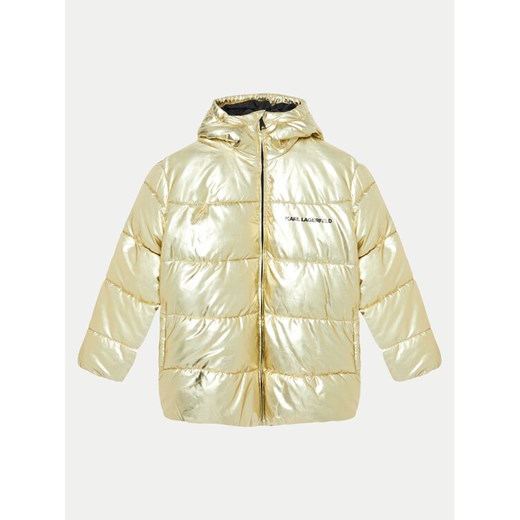Karl Lagerfeld Kids Kurtka zimowa Z30234 D Złoty Regular Fit ze sklepu MODIVO w kategorii Kurtki dziewczęce - zdjęcie 182729942