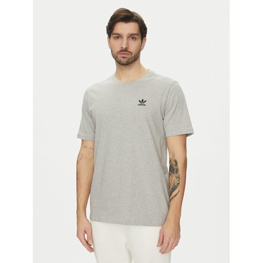 adidas T-Shirt Trefoil Essentials JC9988 Szary Regular Fit ze sklepu MODIVO w kategorii T-shirty męskie - zdjęcie 182729943