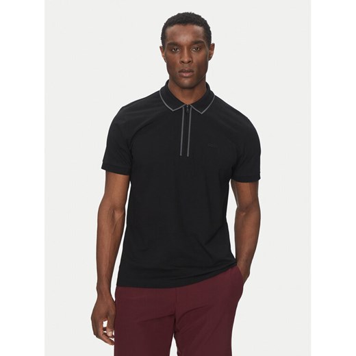BOSS Polo Philix Tape 50537489 Czarny Regular Fit ze sklepu MODIVO w kategorii T-shirty męskie - zdjęcie 182729980