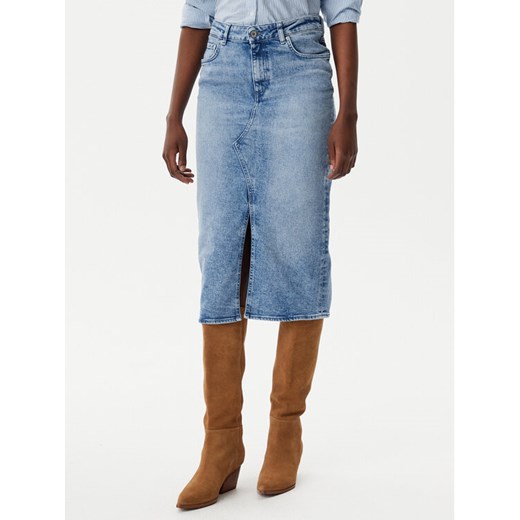 Mustang Spódnica jeansowa Eureka 1016225 Niebieski Slim Fit ze sklepu MODIVO w kategorii Spódnice - zdjęcie 182730100