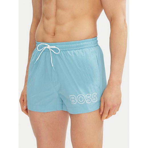 BOSS Szorty kąpielowe Mooneye 50469280 Niebieski Regular Fit ze sklepu MODIVO w kategorii Kąpielówki - zdjęcie 182730121