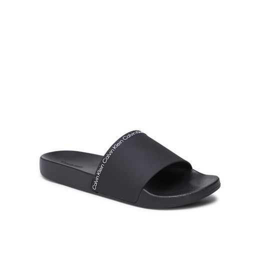 Calvin Klein Klapki Pool Slide Rubber HM0HM00981 Czarny ze sklepu MODIVO w kategorii Klapki męskie - zdjęcie 182730124