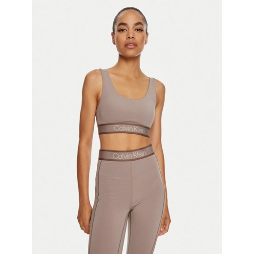Calvin Klein Performance Biustonosz sportowy 00GWF4K115 Beżowy ze sklepu MODIVO w kategorii Biustonosze - zdjęcie 182730130