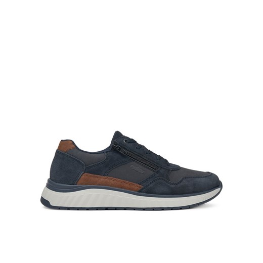 Rieker Sneakersy B0601-14 Granatowy ze sklepu MODIVO w kategorii Buty sportowe męskie - zdjęcie 182730143