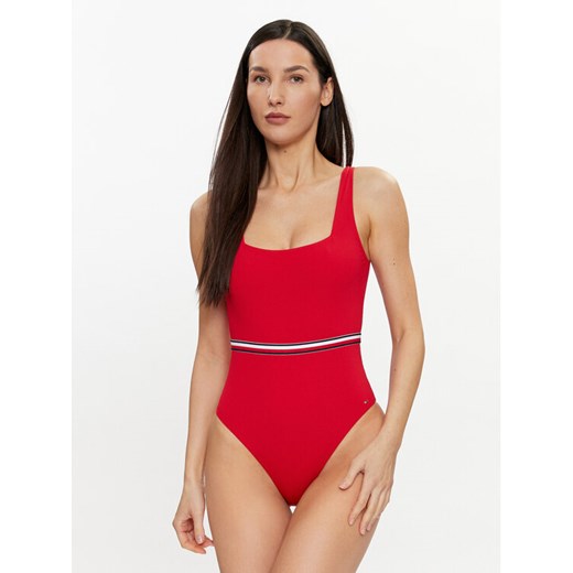 Tommy Hilfiger Strój kąpielowy UW0UW05295 Czerwony ze sklepu MODIVO w kategorii Stroje kąpielowe - zdjęcie 182730144