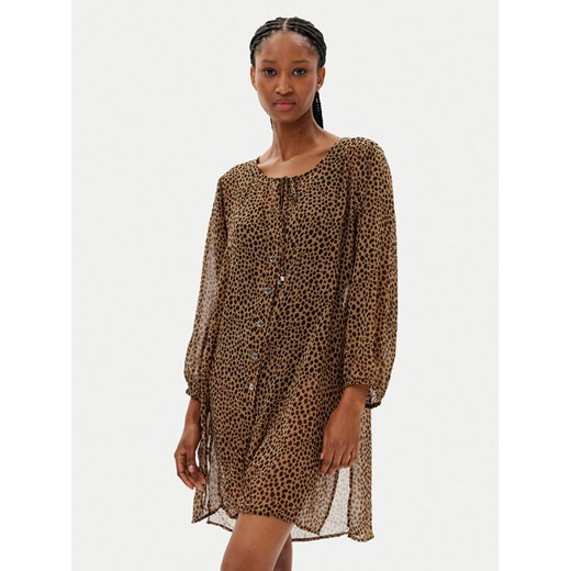 MICHAEL Michael Kors Kimono MM54791 Beżowy Regular Fit ze sklepu MODIVO w kategorii Odzież plażowa - zdjęcie 182730232