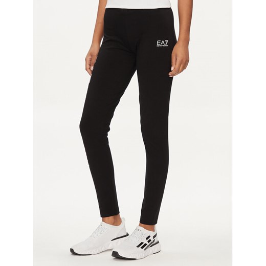EA7 Emporio Armani Legginsy 8NTP63 TJ01Z 1200 Czarny Skinny Fit ze sklepu MODIVO w kategorii Spodnie damskie - zdjęcie 182730262
