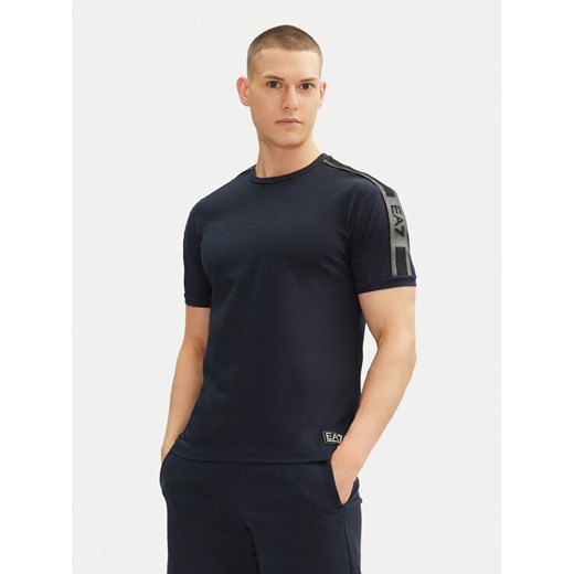 EA7 Emporio Armani T-Shirt 7M000138 AF10375 UB102 Granatowy Regular Fit ze sklepu MODIVO w kategorii T-shirty męskie - zdjęcie 182730270