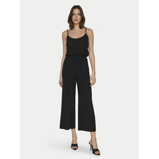 Vila Top Plisa 14096337 Czarny Relaxed Fit ze sklepu MODIVO w kategorii Bluzki damskie - zdjęcie 182730282