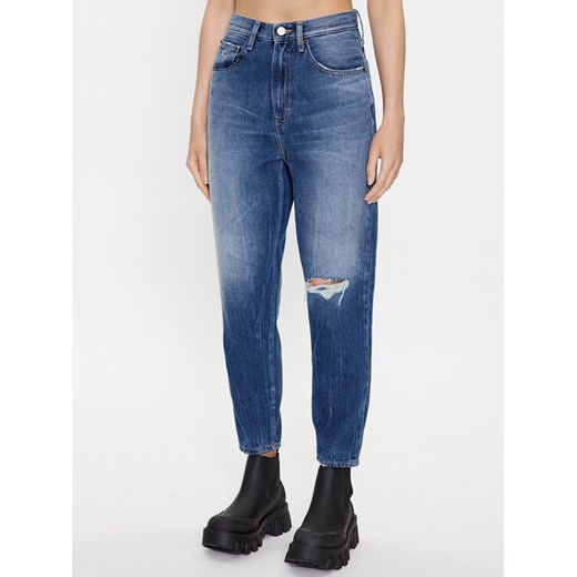 Tommy Jeans Jeansy DW0DW16033 Niebieski Mom Fit ze sklepu MODIVO w kategorii Jeansy damskie - zdjęcie 182730284
