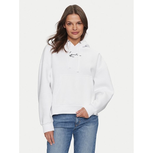 Karl Kani Bluza Small Signature Essential 61210020 Biały Regular Fit ze sklepu MODIVO w kategorii Bluzy damskie - zdjęcie 182730303
