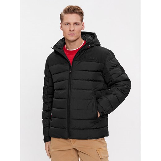 Tommy Hilfiger Kurtka przejściowa MW0MW33735 Czarny Regular Fit ze sklepu MODIVO w kategorii Kurtki męskie - zdjęcie 182730412