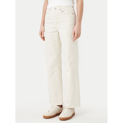 Vero Moda Jeansy Tessa 10287303 Écru Wide Leg ze sklepu MODIVO w kategorii Jeansy damskie - zdjęcie 182730534