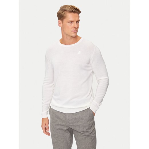 KARL LAGERFELD Sweter 655000 544399 Biały Regular Fit ze sklepu MODIVO w kategorii Swetry męskie - zdjęcie 182730550